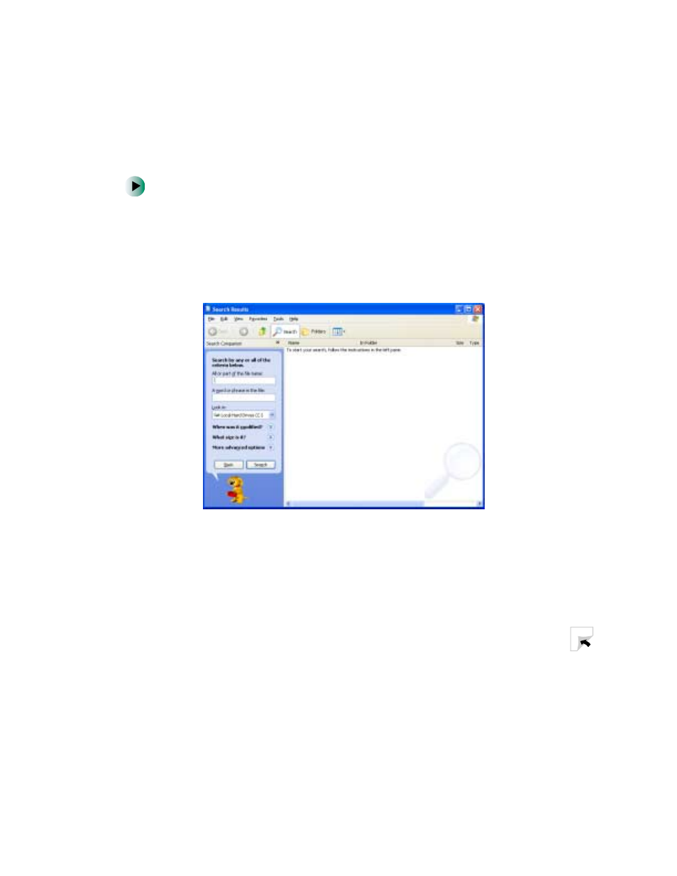 Using the windows search utility | Gateway 450 User Manual | Page 74 / 329