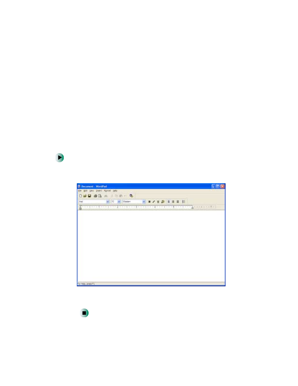 Working with documents, Creating a new document | Gateway 450 User Manual | Page 76 / 329