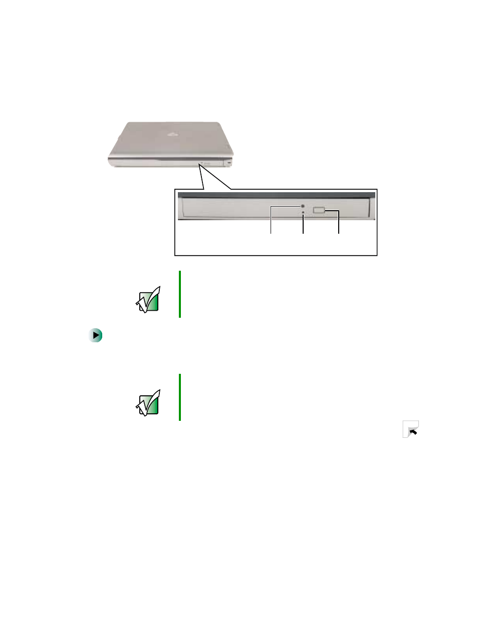 Inserting a cd or dvd | Gateway 450 User Manual | Page 96 / 329