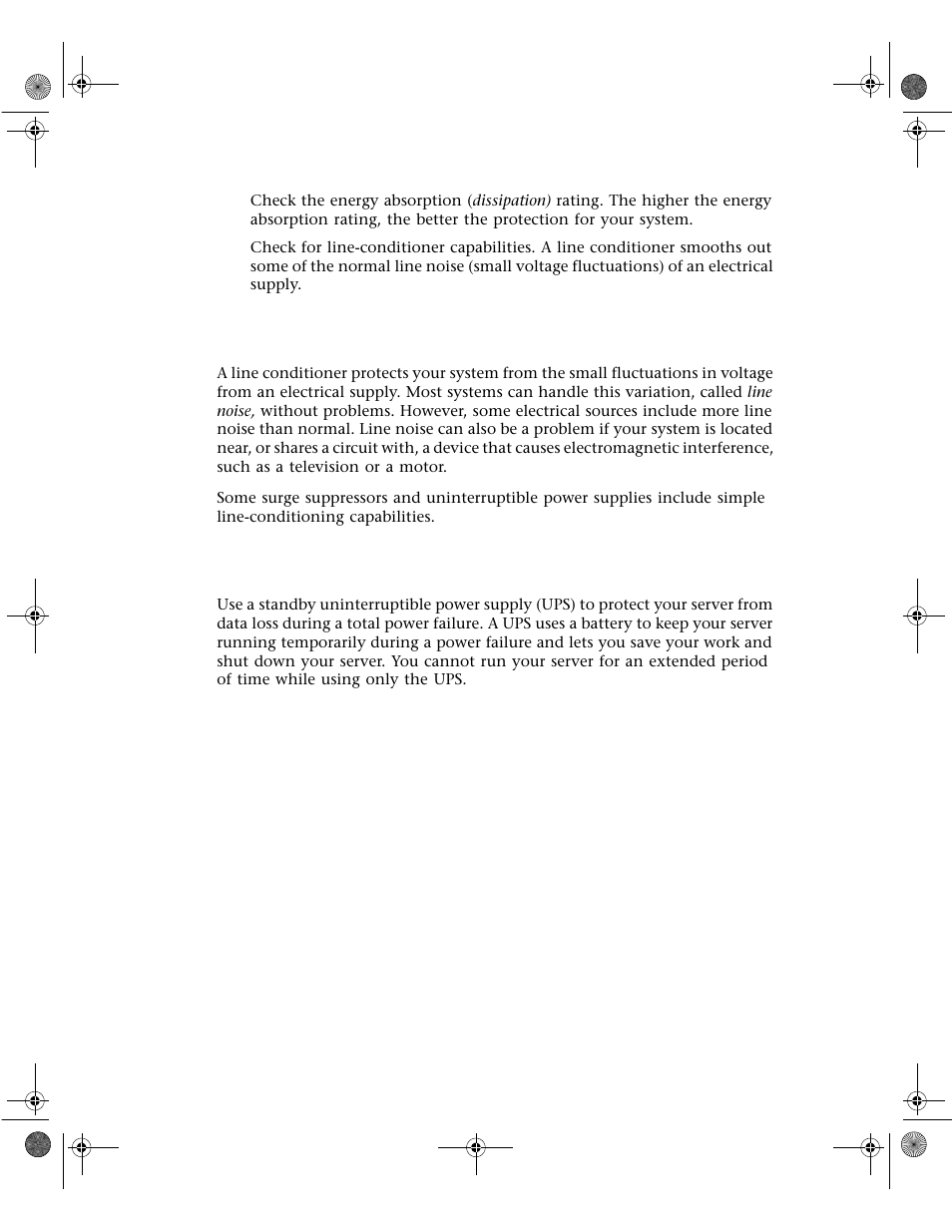Line conditioners, Uninterruptible power supplies, Line conditioners uninterruptible power supplies | Gateway 7400 User Manual | Page 100 / 156