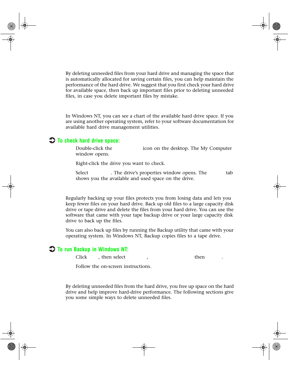 Hard drive management practices | Gateway 7400 User Manual | Page 102 / 156