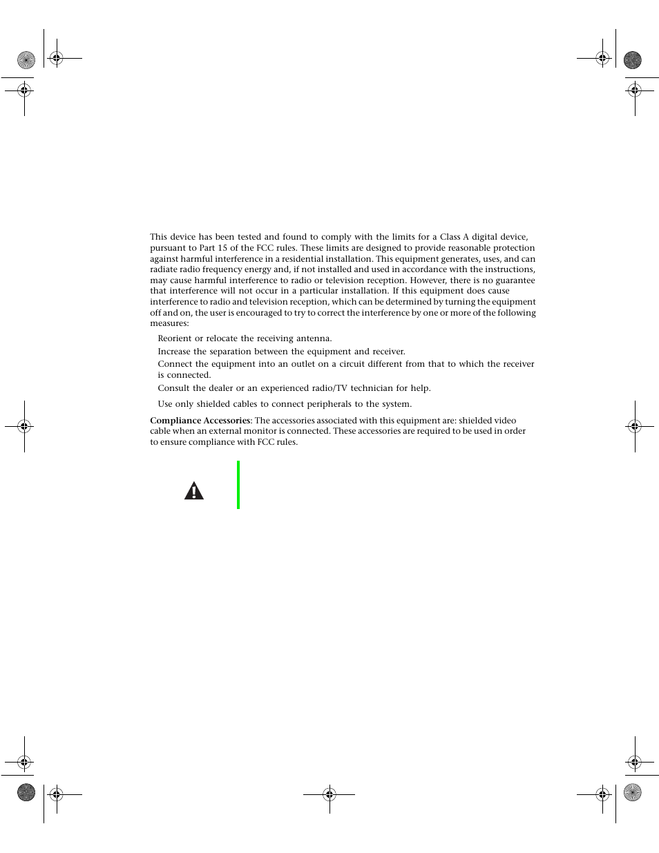 Regulatory compliance statements, United states of america | Gateway 7400 User Manual | Page 136 / 156