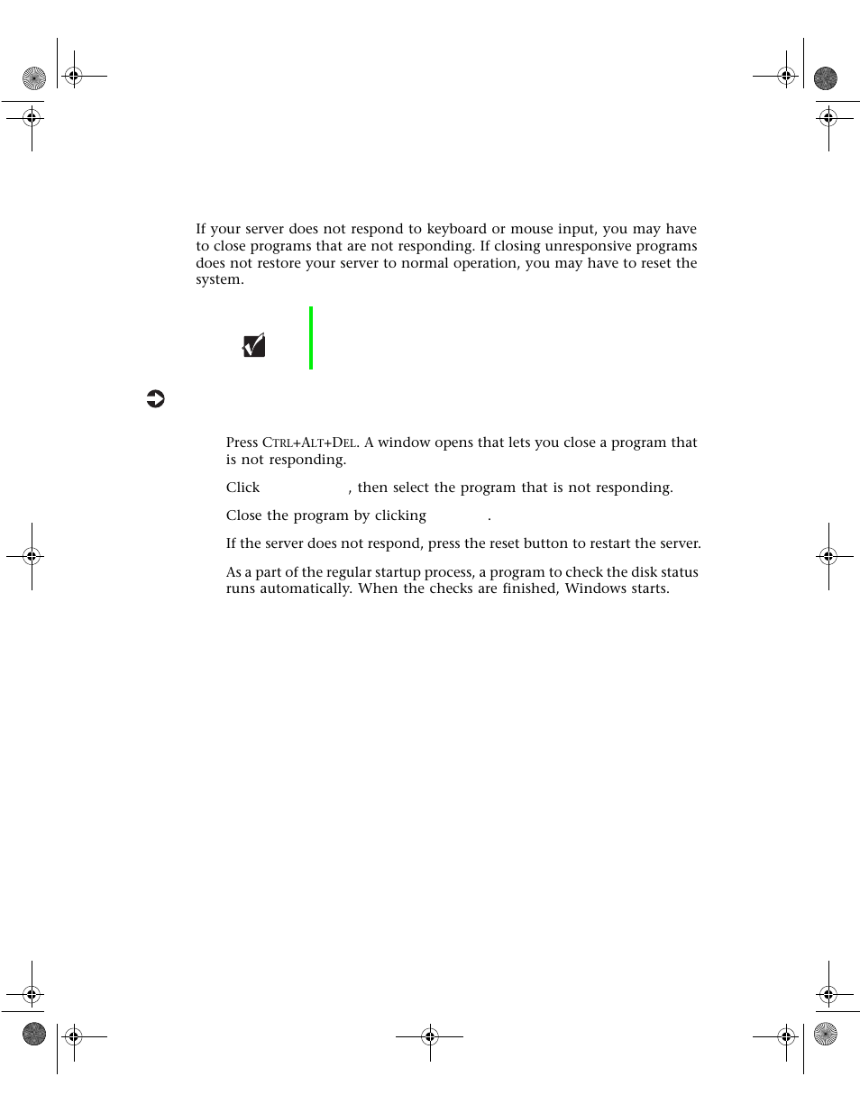 Resetting the server | Gateway 7400 User Manual | Page 28 / 156