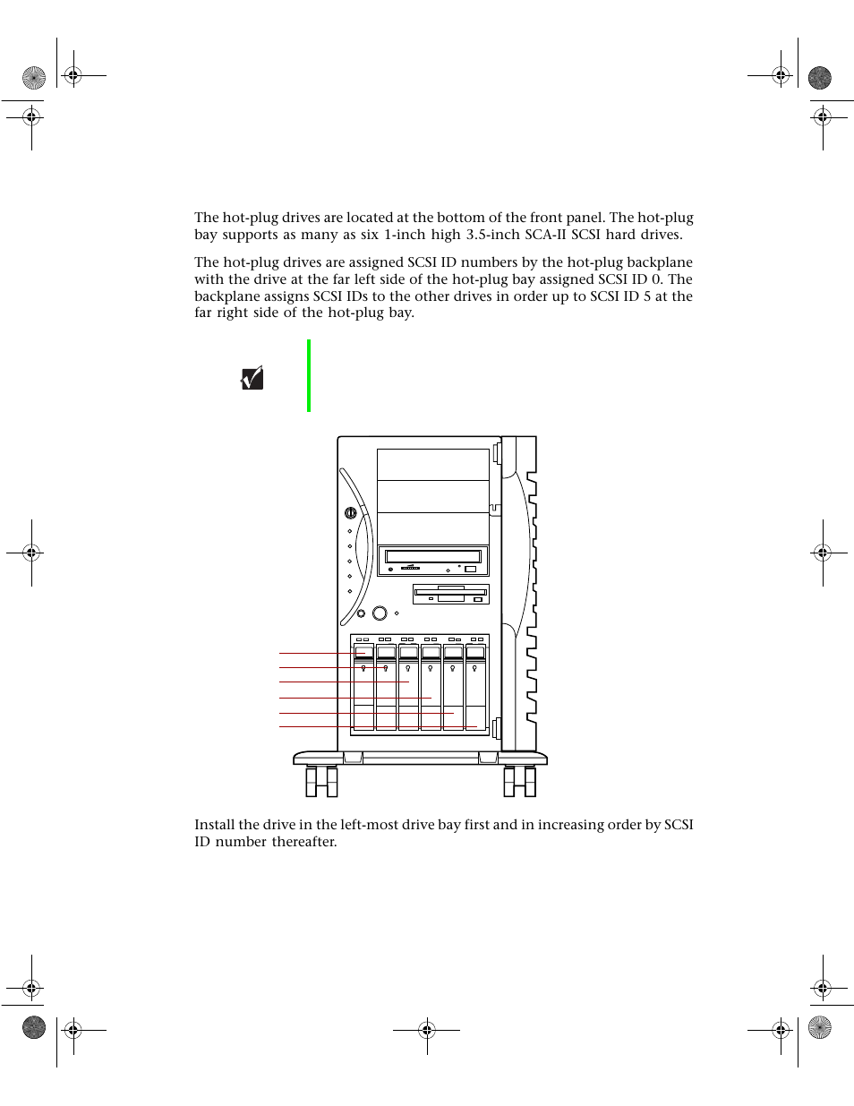 Replacing a hot-plug drive | Gateway 7400 User Manual | Page 46 / 156