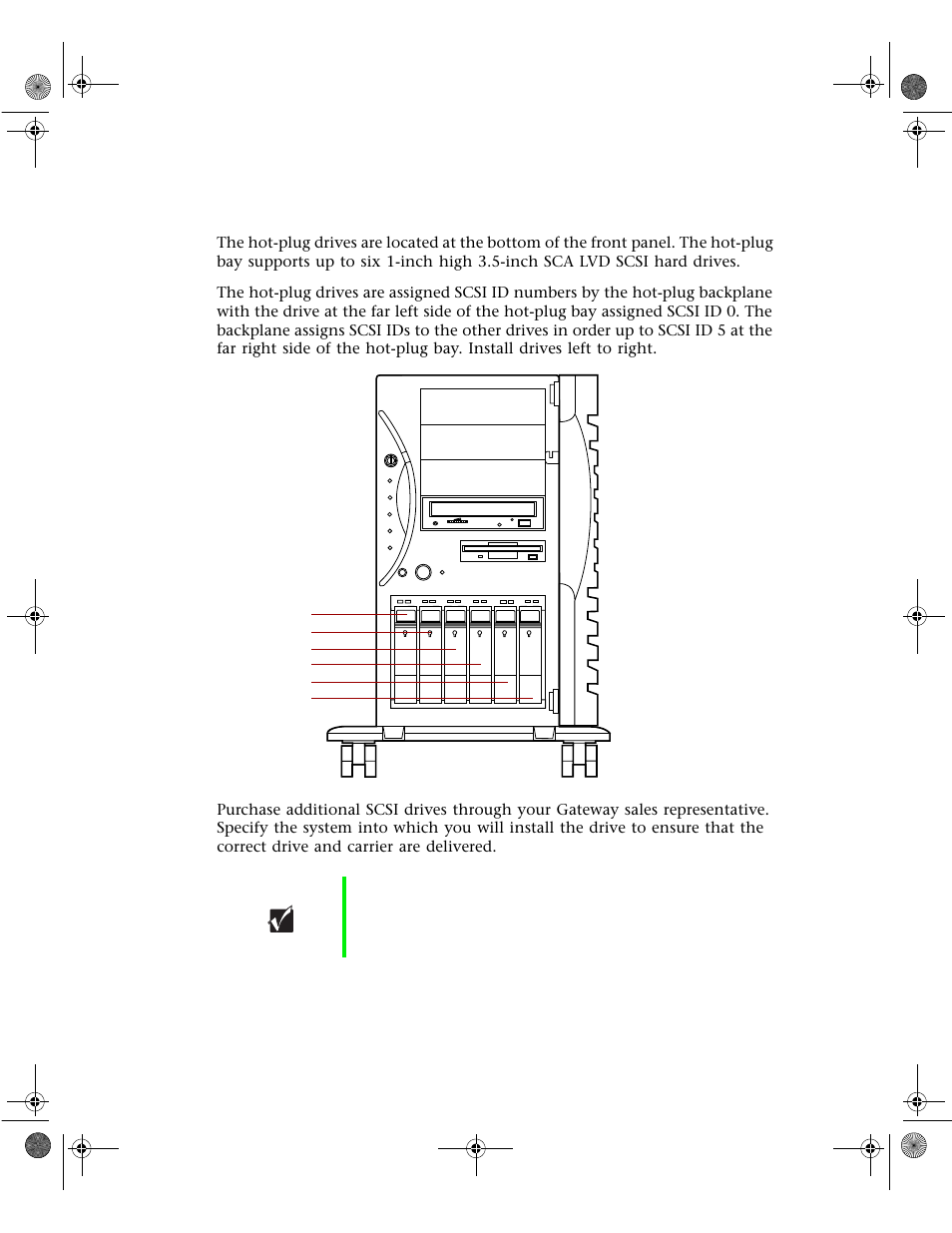 Adding a hot-plug drive | Gateway 7400 User Manual | Page 50 / 156