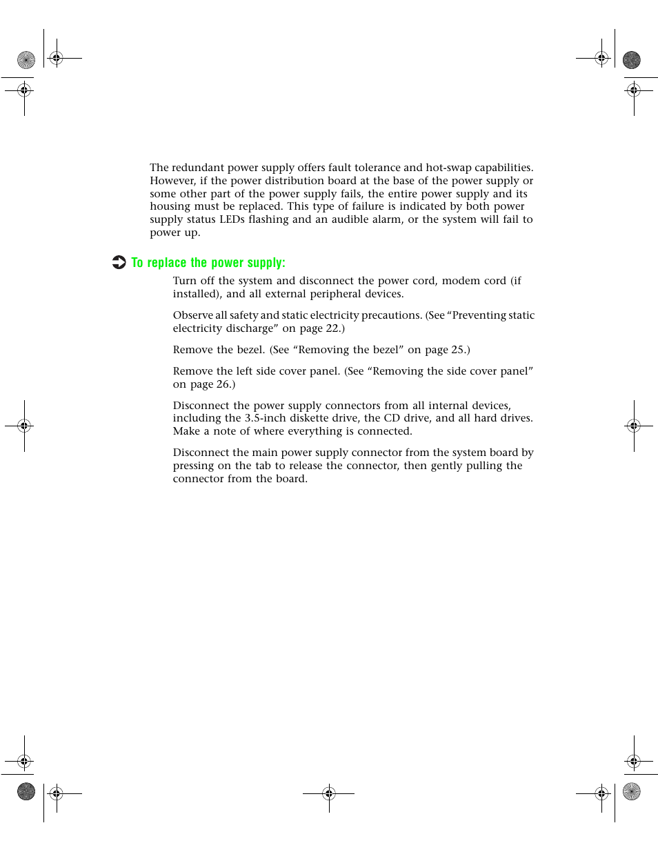 Replacing the power supply | Gateway 7400 User Manual | Page 78 / 156