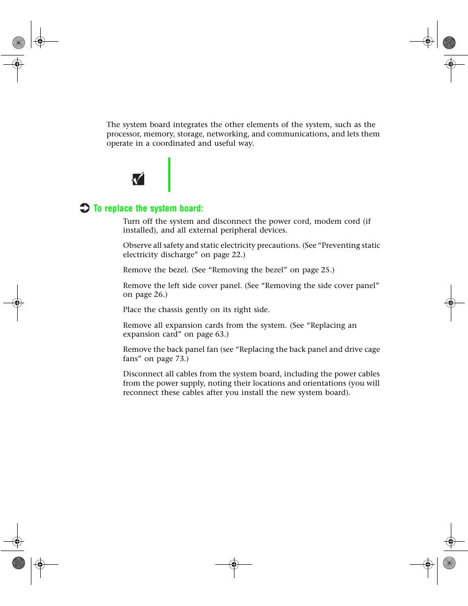 Replacing the system board | Gateway 7400 User Manual | Page 88 / 156