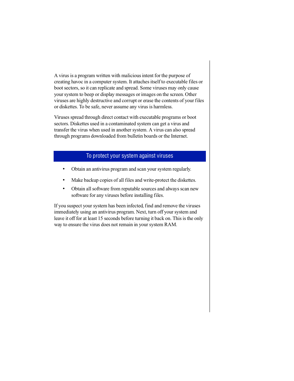 Protecting against viruses | Gateway E-5250 User Manual | Page 30 / 46