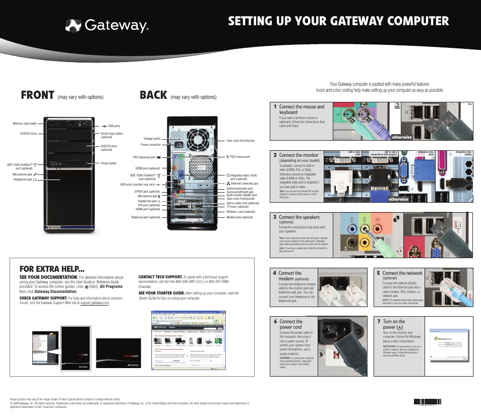 Gateway FX6710 User Manual | 1 page