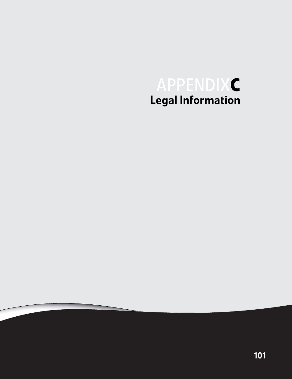 Legal information, Appendix | Gateway E-9425R User Manual | Page 107 / 118