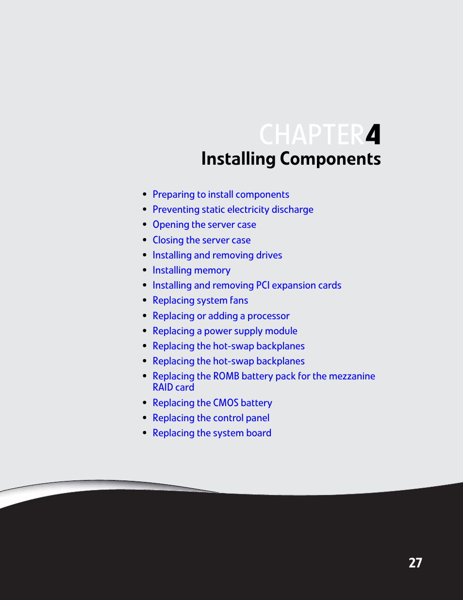 Installing components, Chapter 4: installing components, Chapter | Gateway E-9425R User Manual | Page 33 / 118