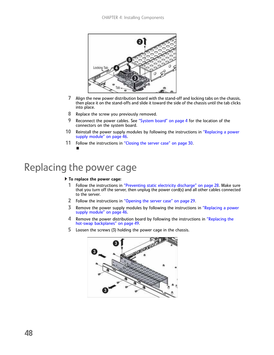 Replacing the power cage | Gateway E-9425R User Manual | Page 54 / 118