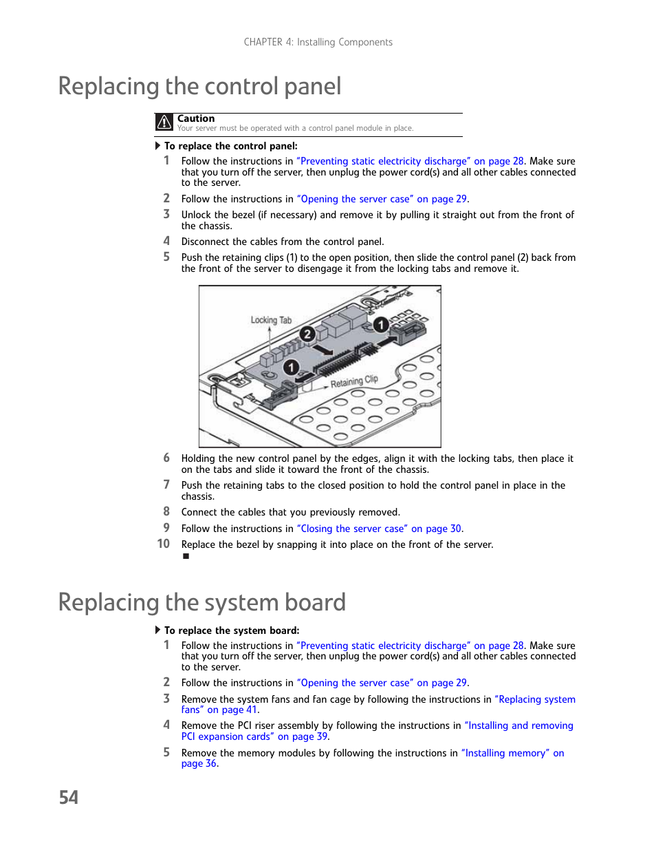 Replacing the control panel, Replacing the system board | Gateway E-9425R User Manual | Page 60 / 118