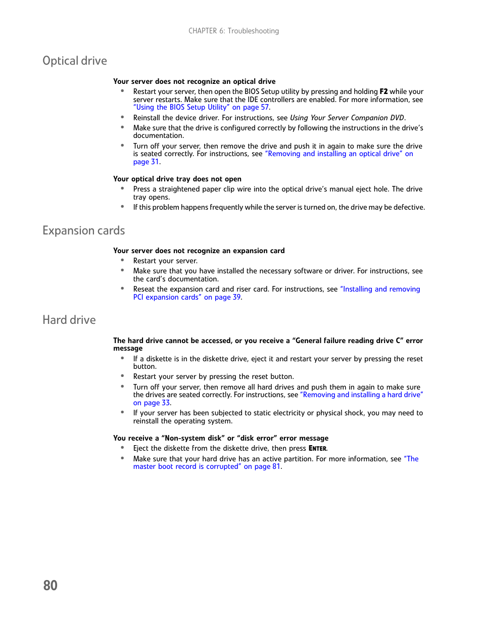 Optical drive, Expansion cards, Hard drive | Optical drive expansion cards hard drive | Gateway E-9425R User Manual | Page 86 / 118