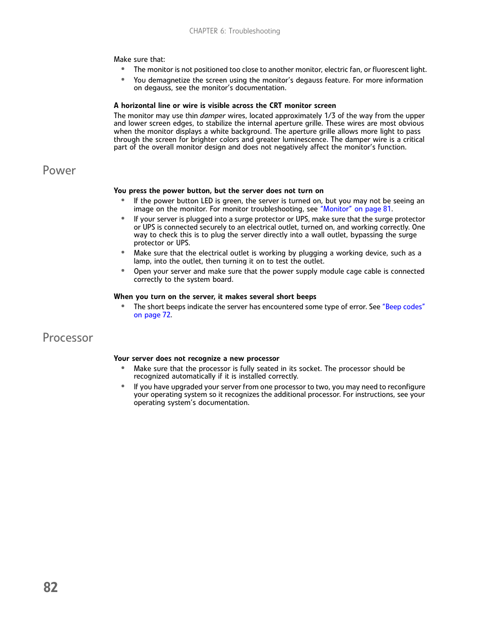 Power, Processor, Power processor | Gateway E-9425R User Manual | Page 88 / 118