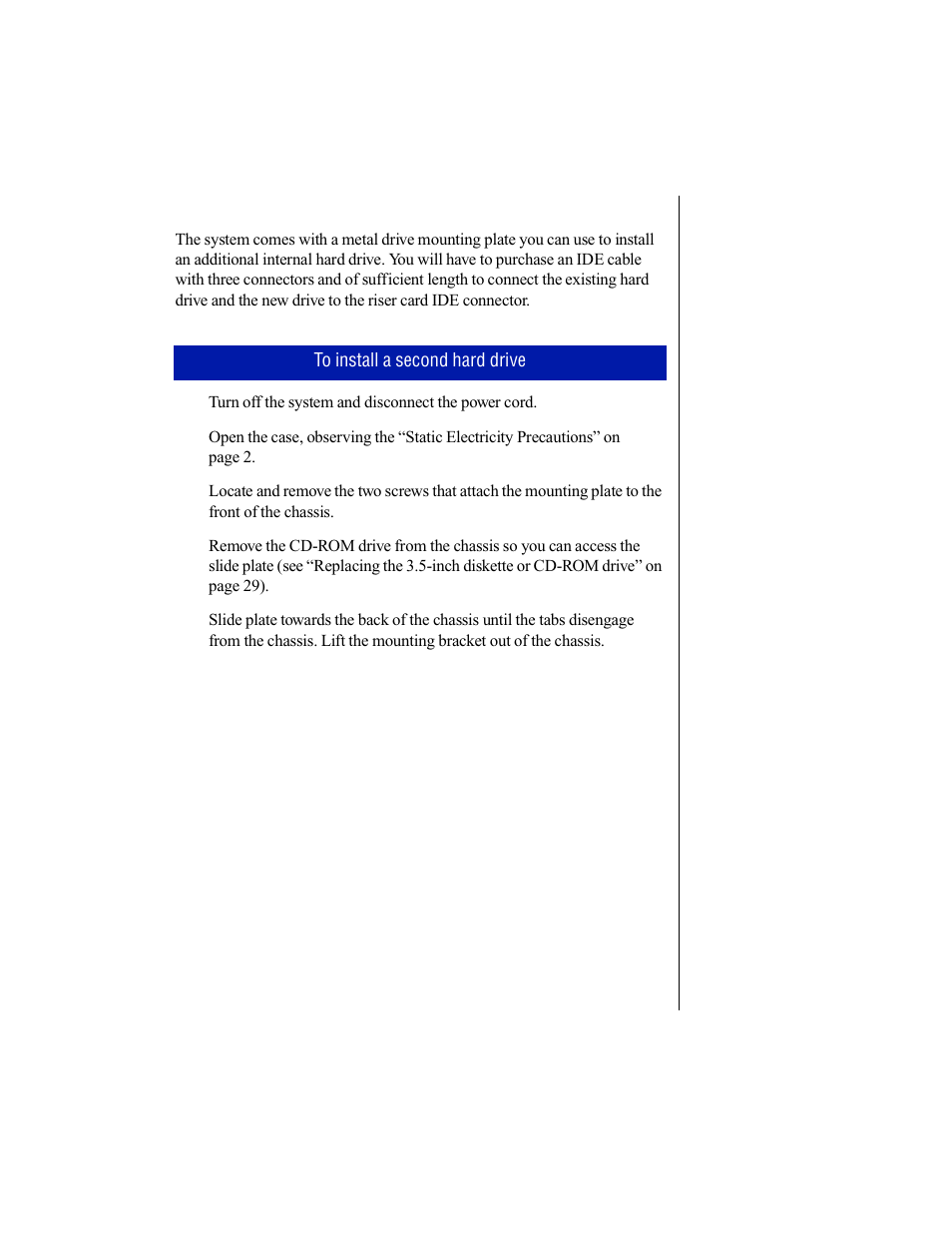 Adding a second hard drive | Gateway E-3200 User Manual | Page 42 / 90