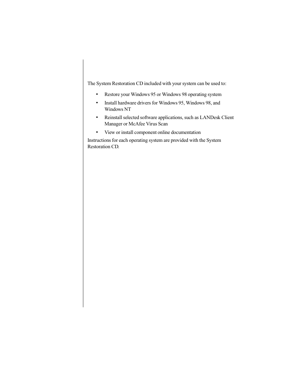 Using your system restoration cd | Gateway E-3200 User Manual | Page 51 / 90