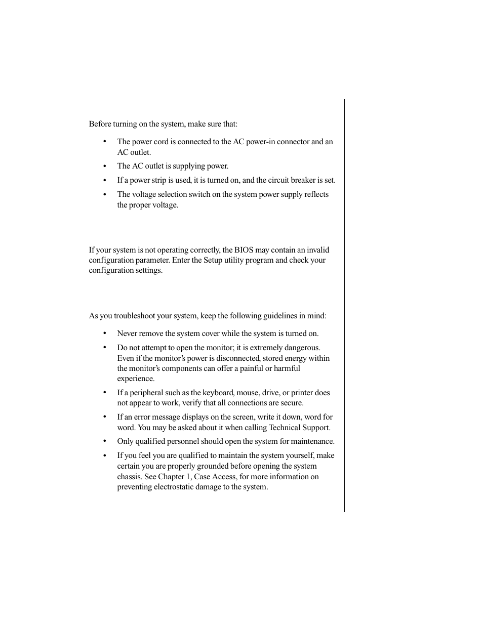 Troubleshooting checklist, Verifying your configuration, Troubleshooting guidelines | Gateway E-3200 User Manual | Page 60 / 90