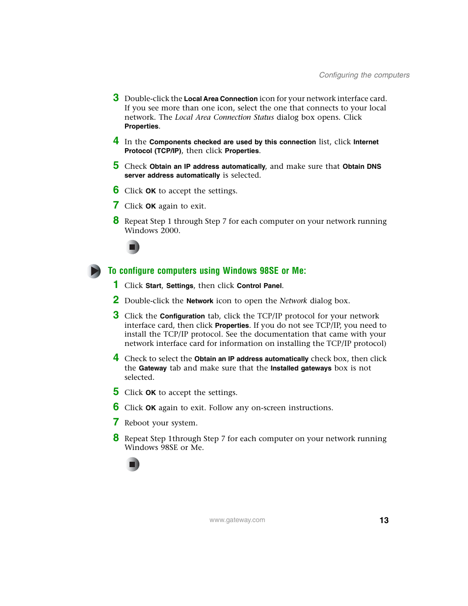 Gateway WBR-100 User Manual | Page 16 / 90