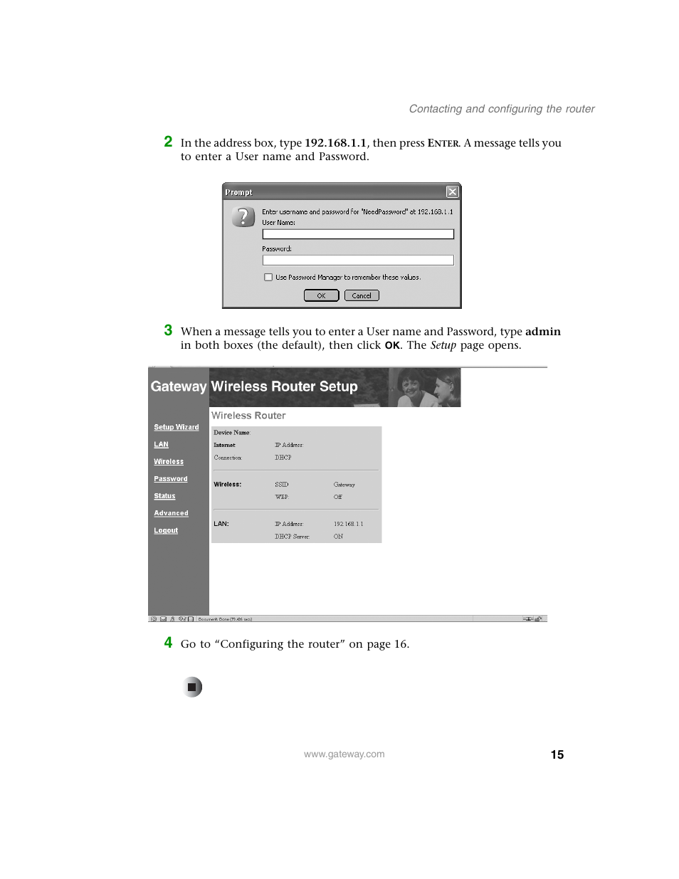 Gateway WBR-100 User Manual | Page 18 / 90