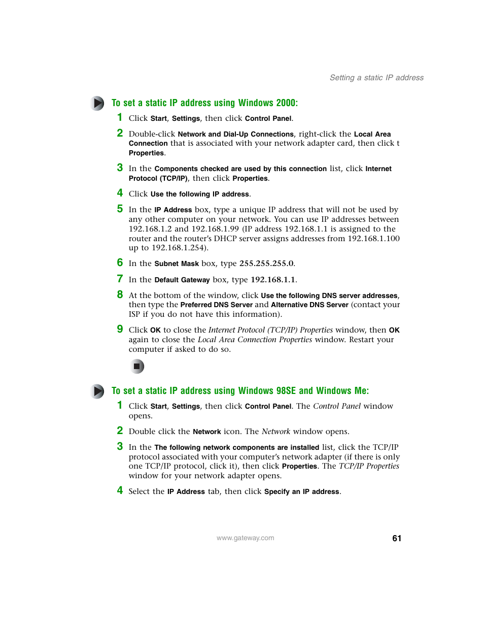 Gateway WBR-100 User Manual | Page 64 / 90