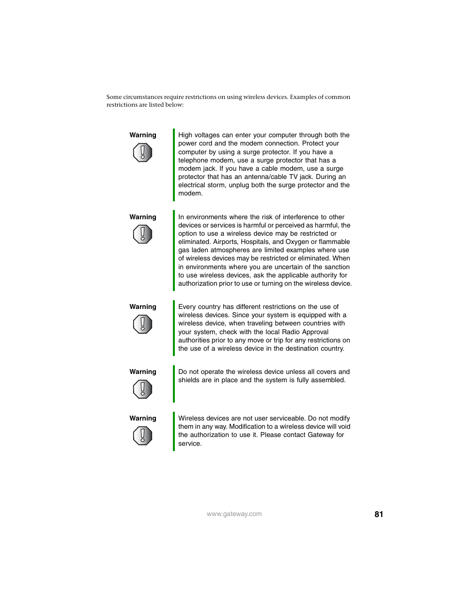 Gateway WBR-100 User Manual | Page 84 / 90