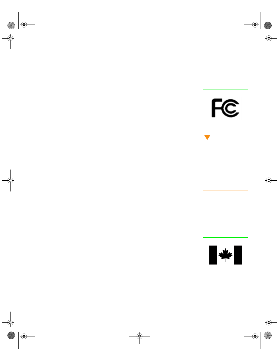 Regulatory compliance statements, Fcc notice, Industry canada notice | Fcc notice industry canada notice | Gateway ALR 7200 User Manual | Page 121 / 134