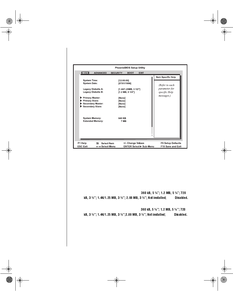 Main menu screen | Gateway ALR 7200 User Manual | Page 76 / 134