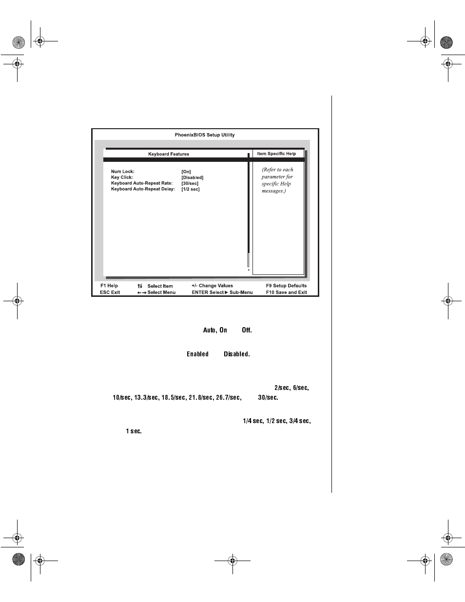 Keyboard features screen | Gateway ALR 7200 User Manual | Page 87 / 134