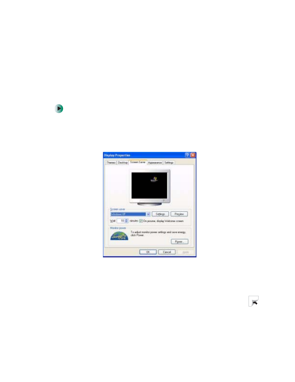 Selecting a screen saver | Gateway Tablet PC User Manual | Page 167 / 304