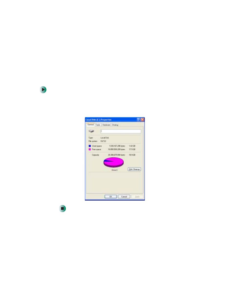 Managing hard drive space, Checking hard drive space, Using disk cleanup | Checking hard drive space using disk cleanup | Gateway Tablet PC User Manual | Page 206 / 304
