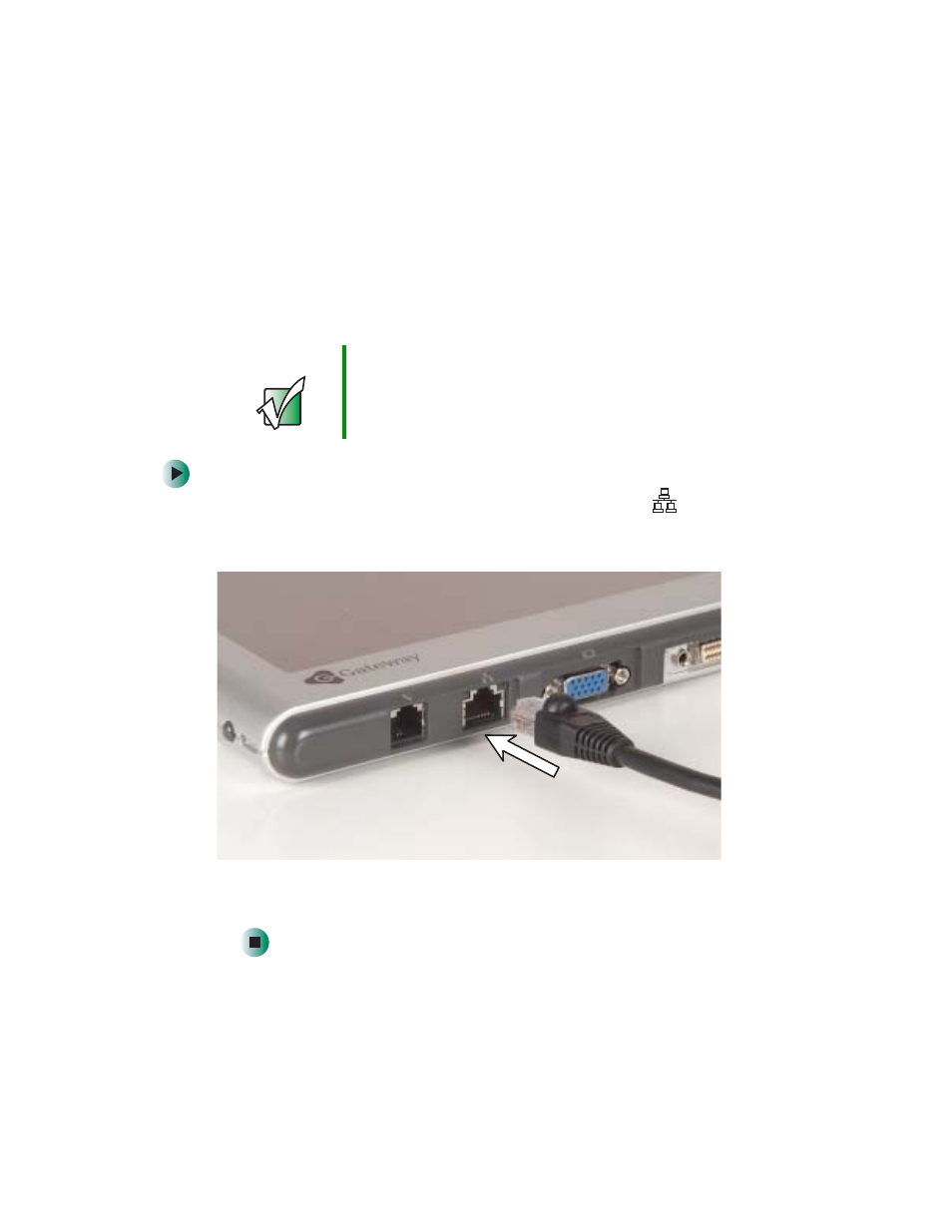 Connecting to a wired ethernet network | Gateway Tablet PC User Manual | Page 50 / 304