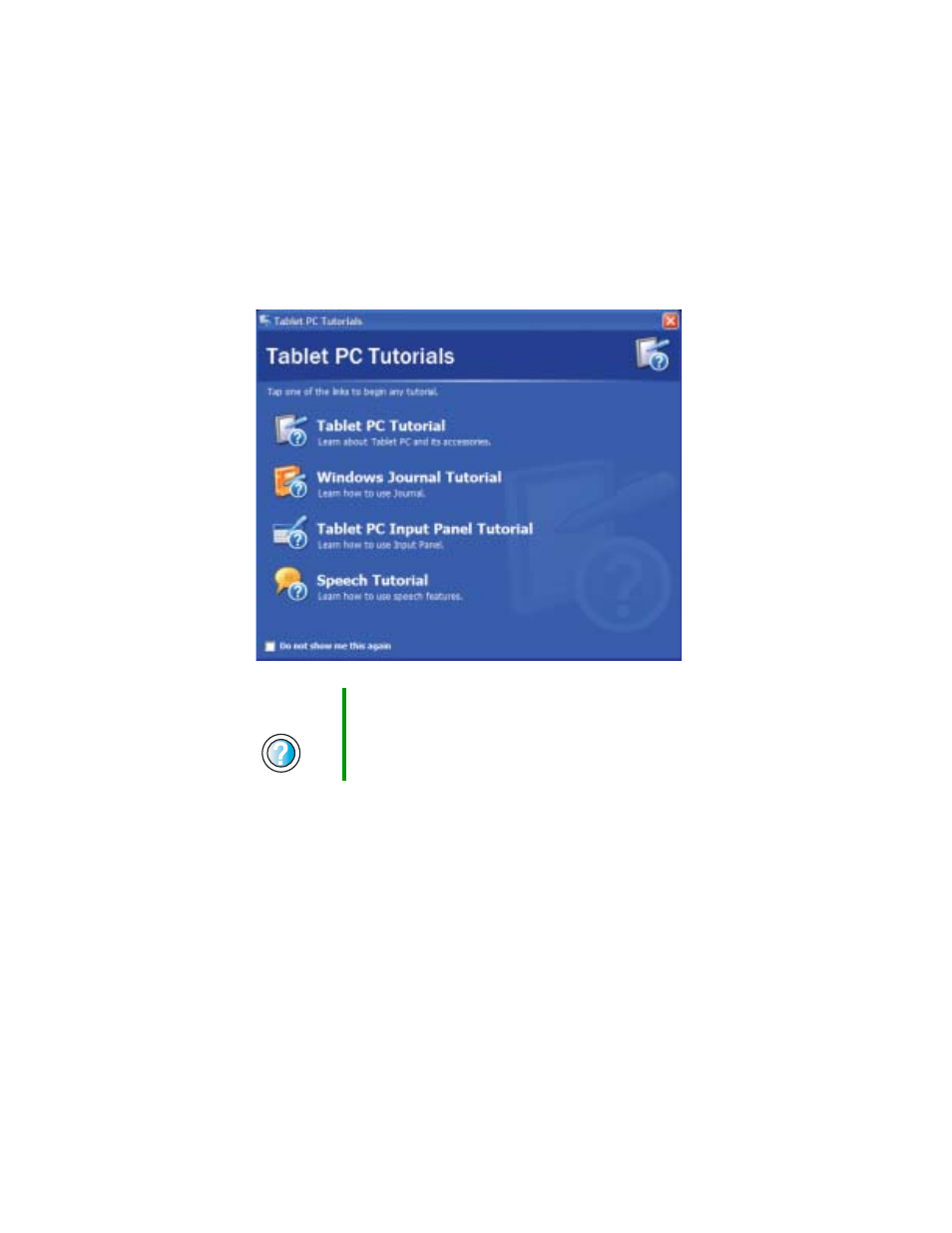 Using the tutorials | Gateway Tablet PC User Manual | Page 54 / 304