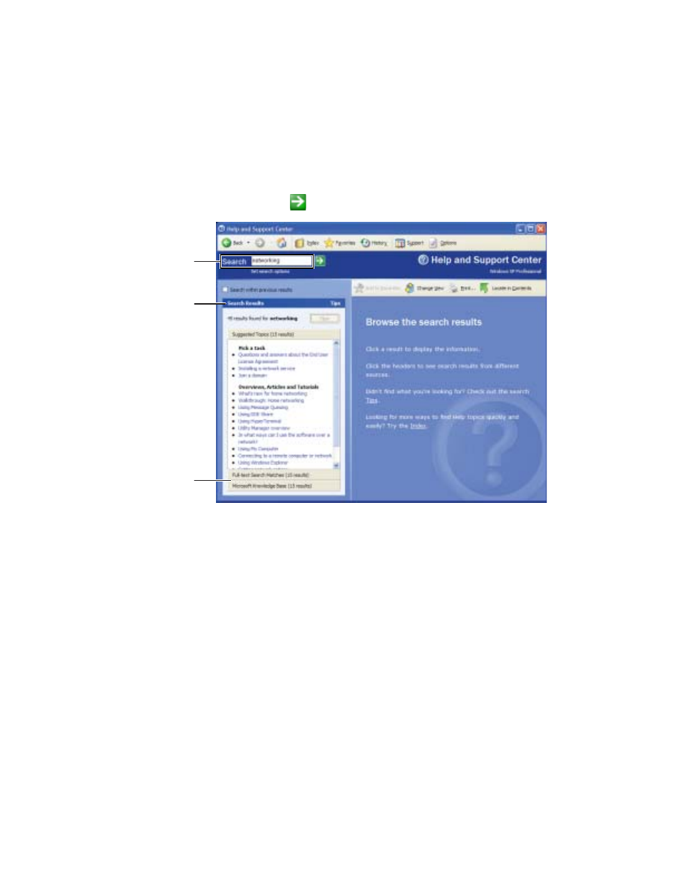 Searching for a topic | Gateway Tablet PC User Manual | Page 58 / 304