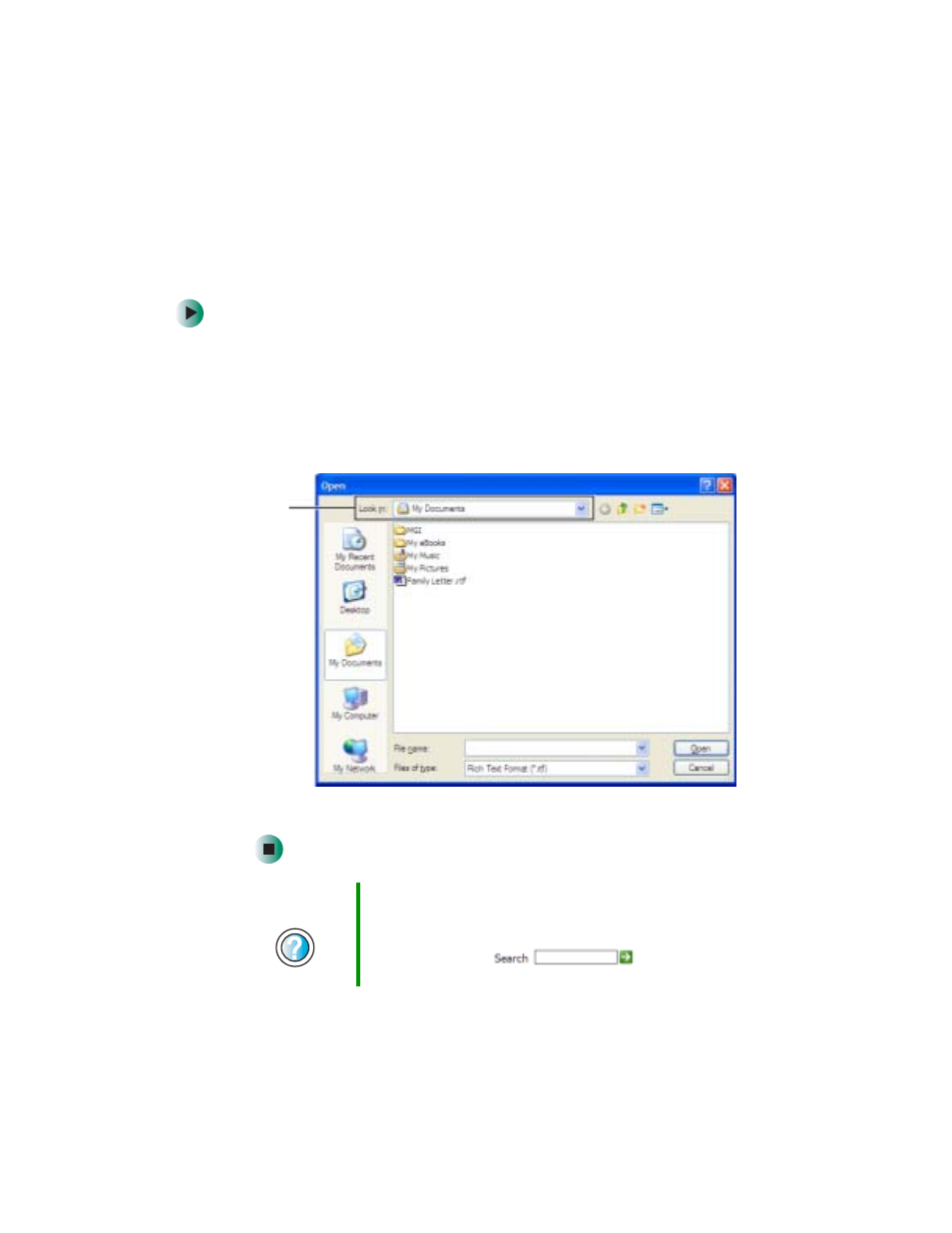 Opening a document | Gateway Tablet PC User Manual | Page 83 / 304
