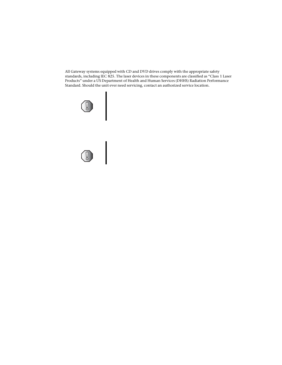 Laser safety statement, California proposition 65 warning | Gateway M500 User Manual | Page 109 / 119