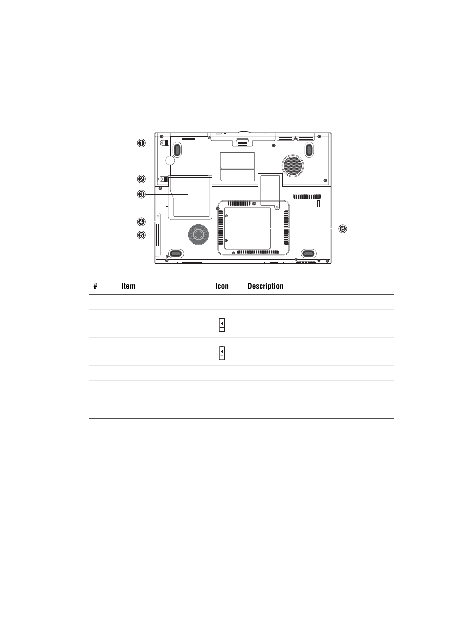 Bottom | Gateway M500 User Manual | Page 21 / 119