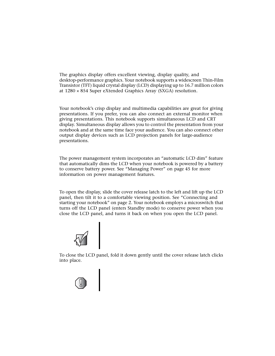 Lcd panel | Gateway M500 User Manual | Page 24 / 119