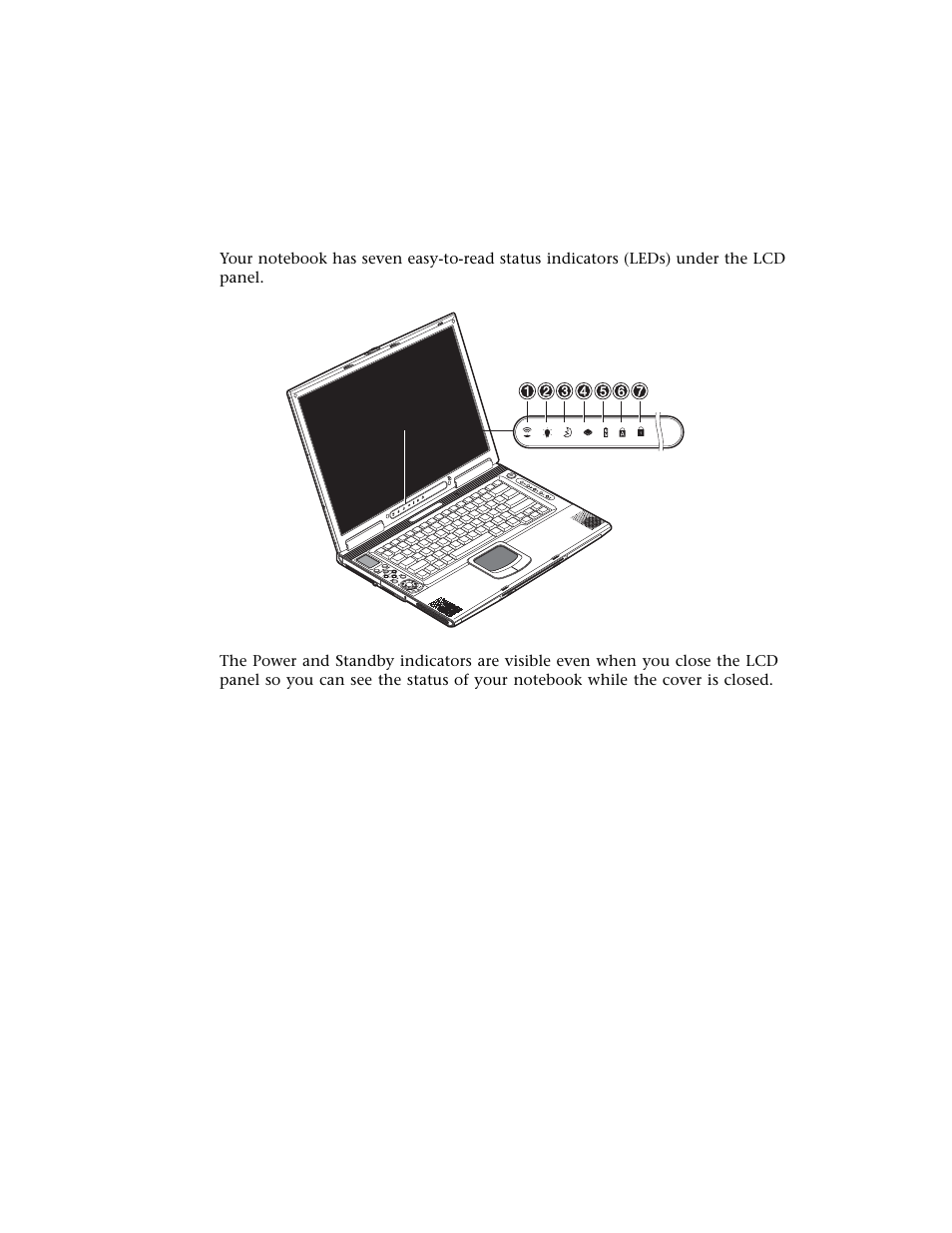 Status indicators | Gateway M500 User Manual | Page 25 / 119