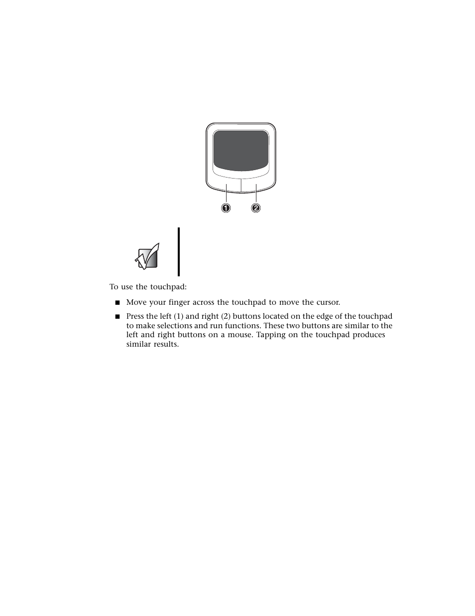 Touchpad basics | Gateway M500 User Manual | Page 33 / 119