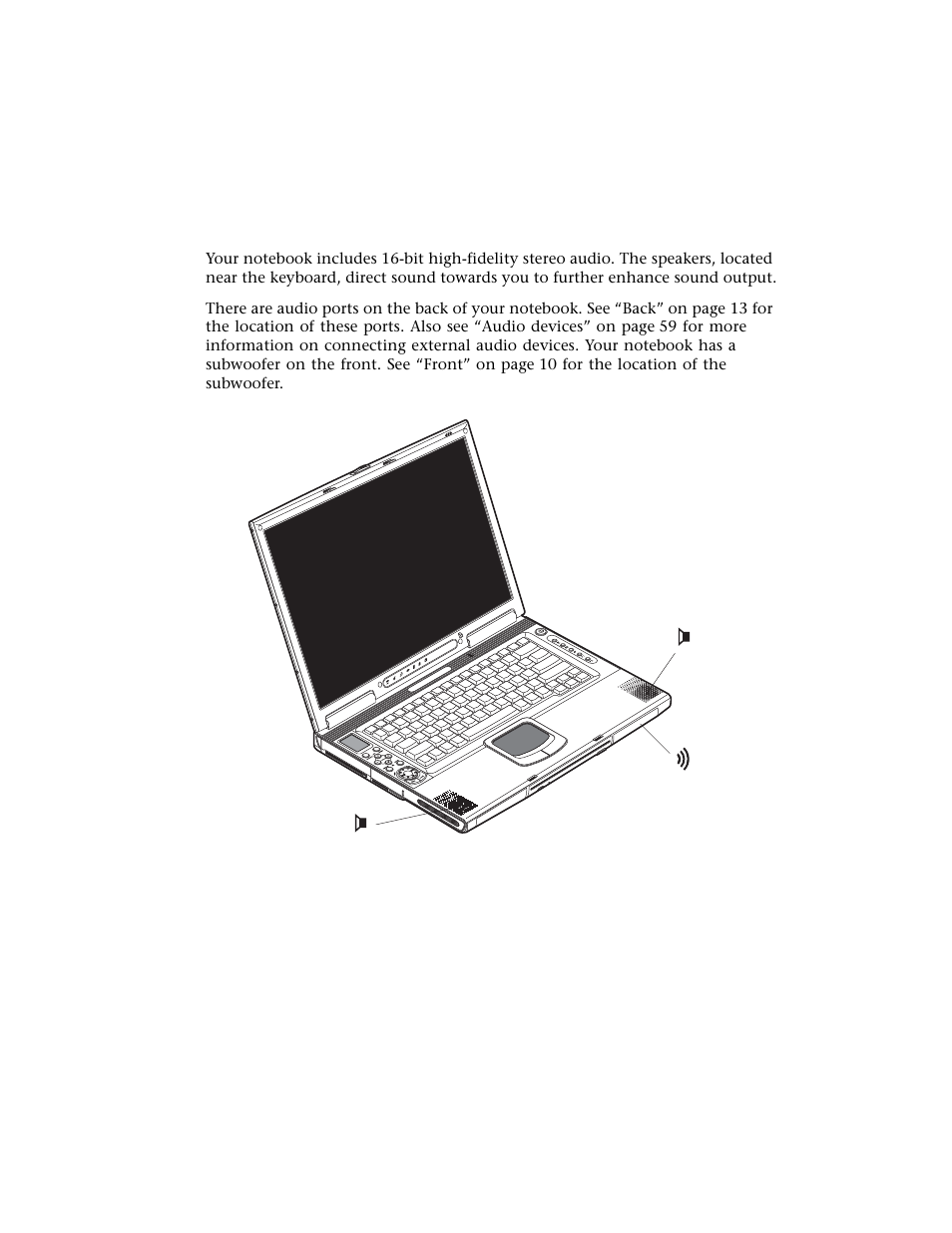 Audio | Gateway M500 User Manual | Page 44 / 119