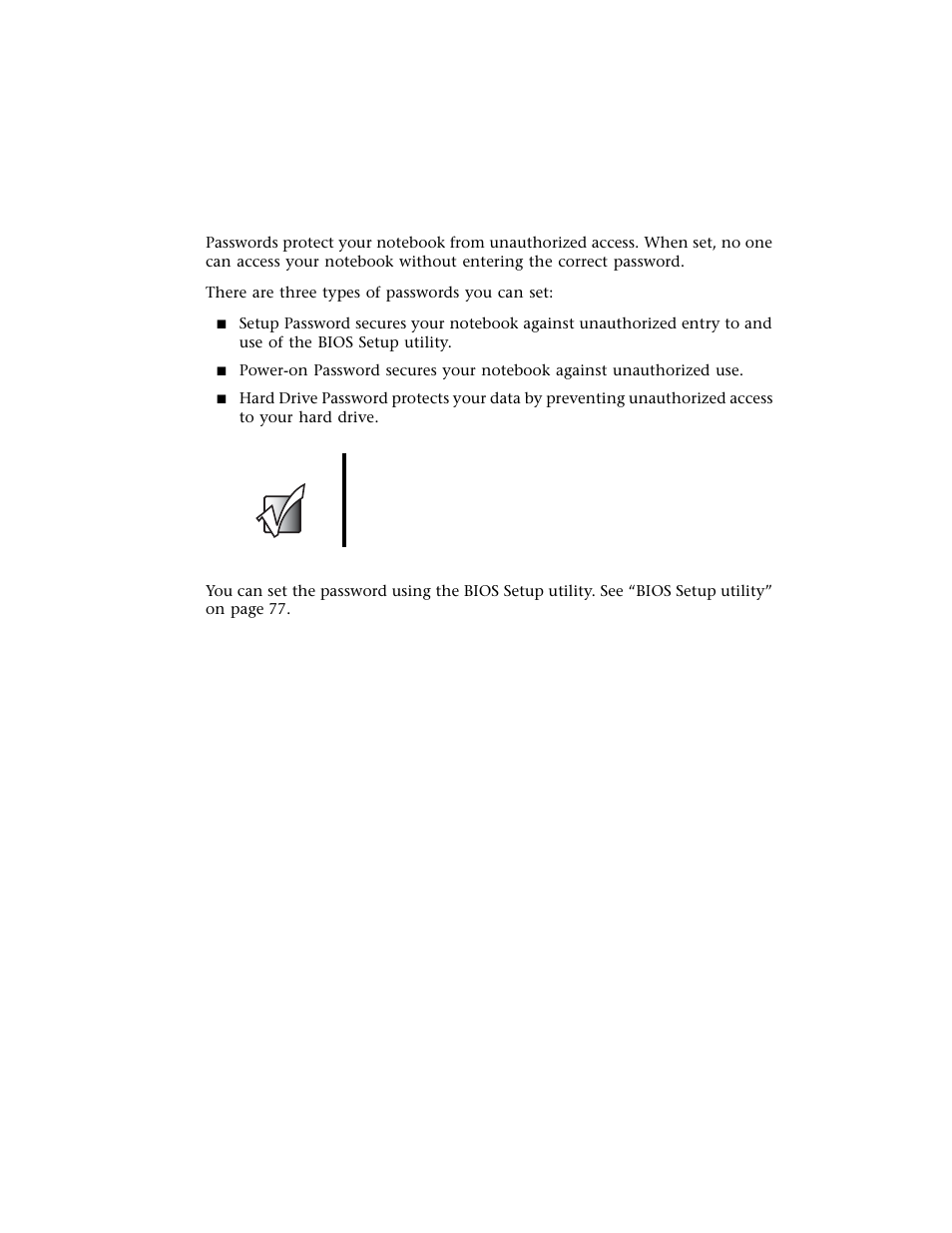 Passwords | Gateway M500 User Manual | Page 50 / 119