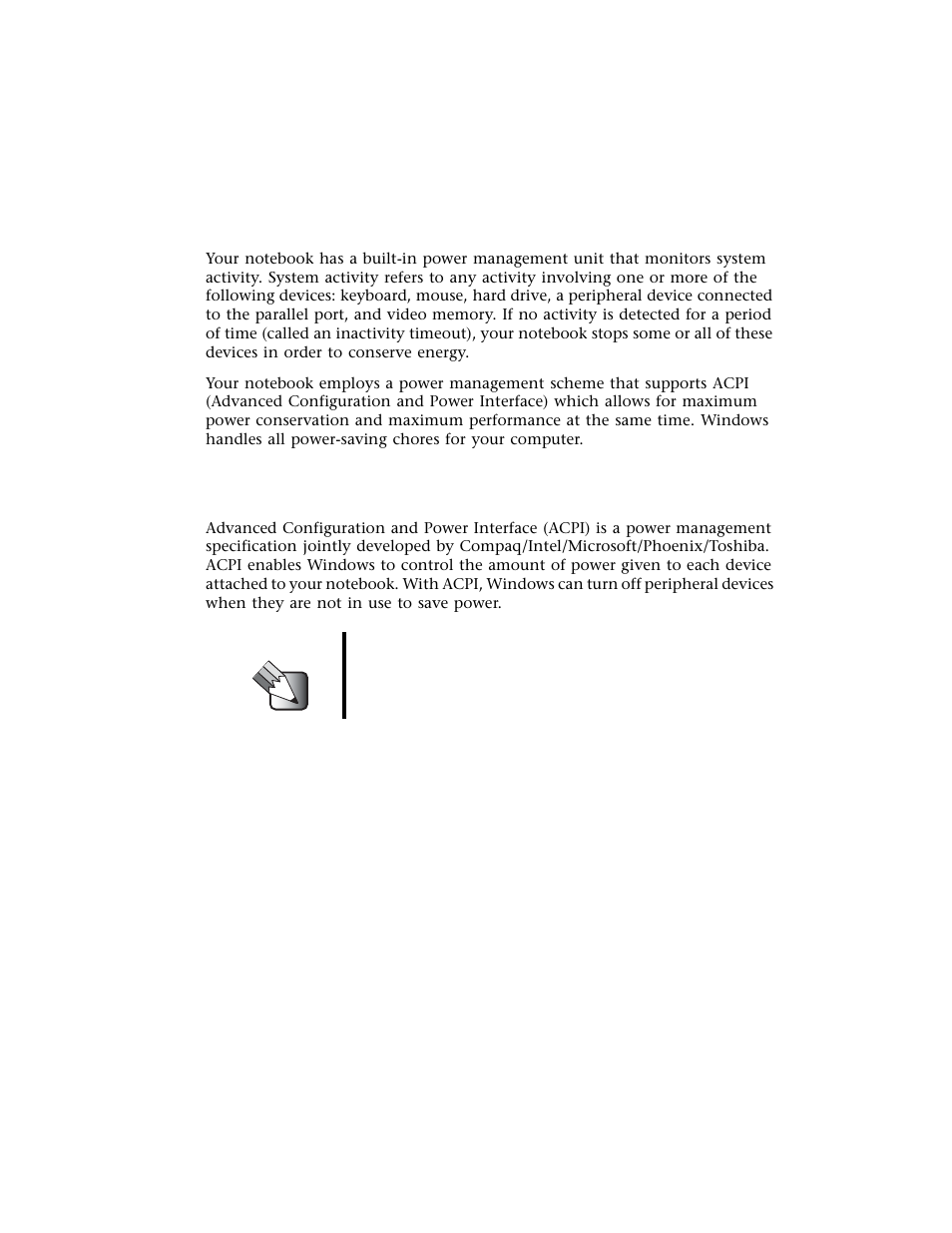 Power management, Advanced configuration and power interface | Gateway M500 User Manual | Page 58 / 119