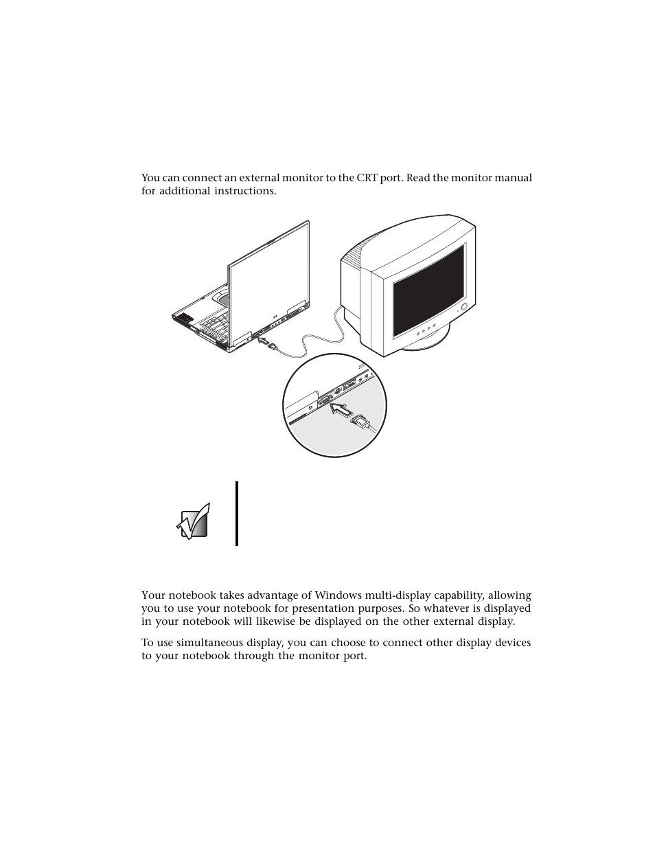 External monitor, Using simultaneous display | Gateway M500 User Manual | Page 60 / 119
