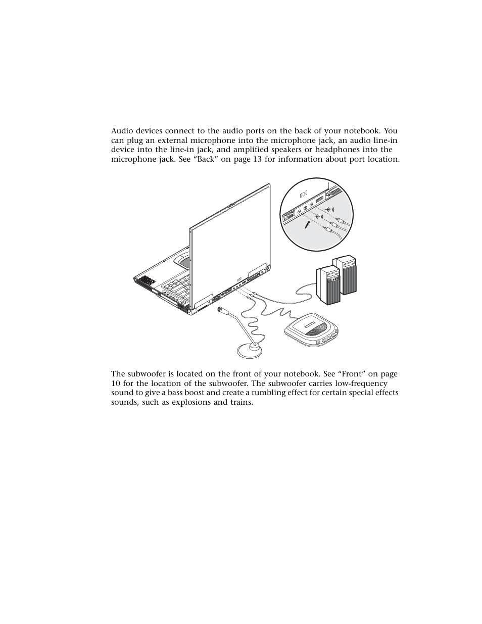 Audio devices | Gateway M500 User Manual | Page 65 / 119