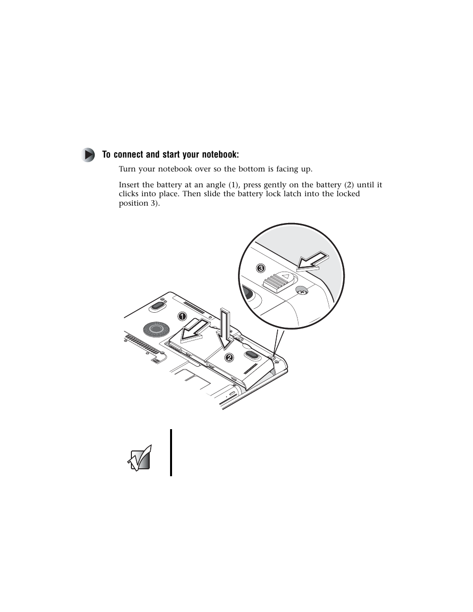 Connecting and starting your notebook, To connect and start your notebook, Important | Gateway M500 User Manual | Page 8 / 119