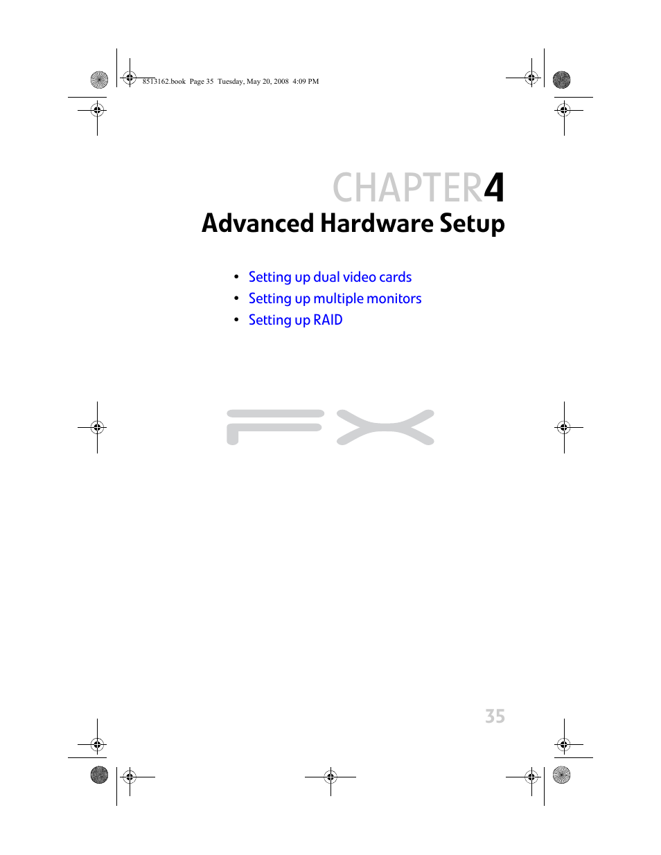 Advanced hardware setup, Chapter 4: advanced hardware setup, Chapter 4 | Gateway FX542X User Manual | Page 41 / 154