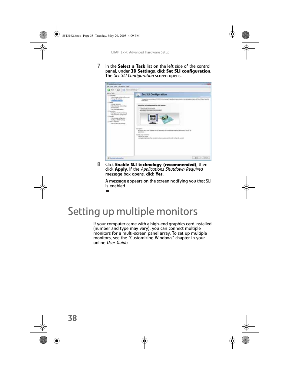 Setting up multiple monitors | Gateway FX542X User Manual | Page 44 / 154