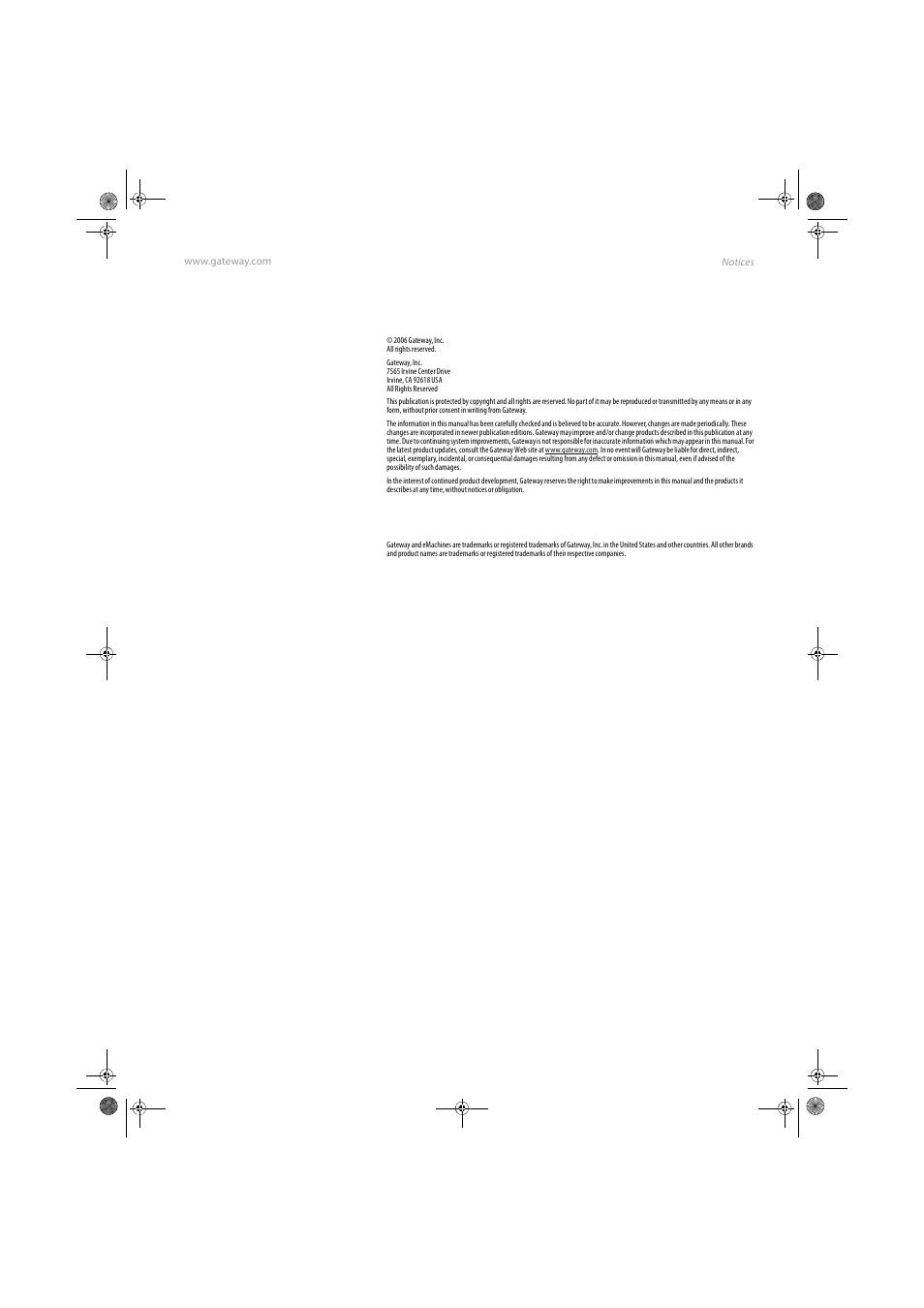 Notices | Gateway FPD1985 User Manual | Page 31 / 34