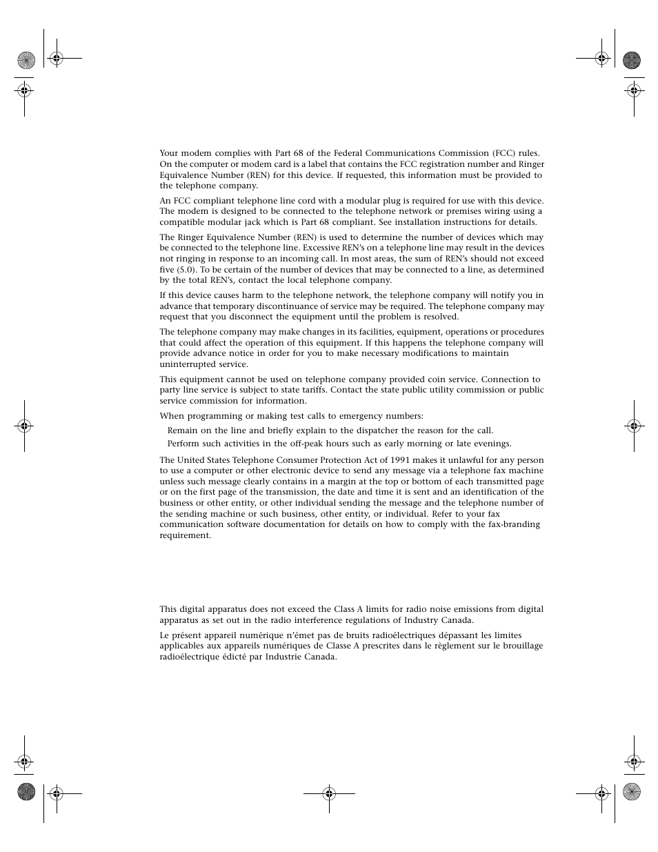 Canadian users | Gateway 7250R User Manual | Page 114 / 135